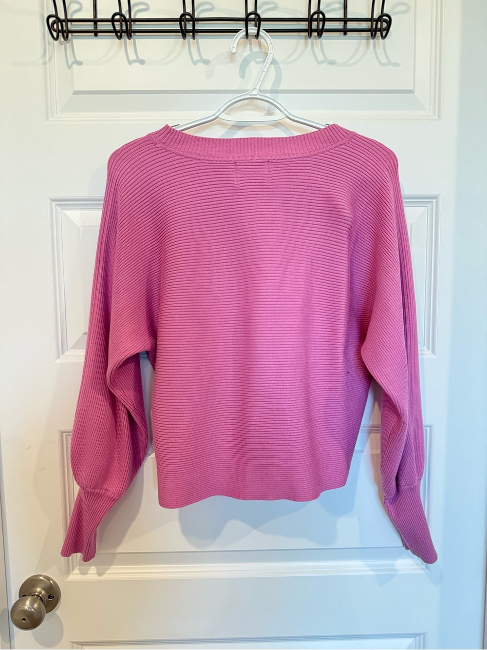 Pink Rose Fuchsia Ribbed Sweater - Picture 3 of 3